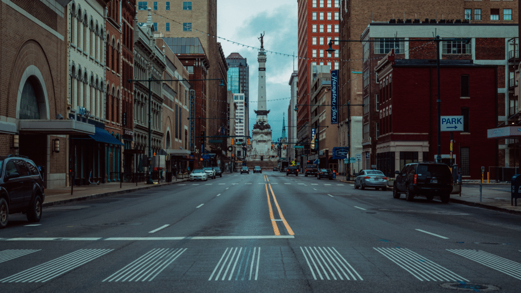 Downtown Indianapolis cityscape representing strong rental market trends and highlighting Indianapolis rent growth 2024 as the city leads national rent increases.